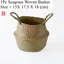 Seaweed Wicker Basket