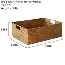 Woven Seagrass Basket for Home Decor