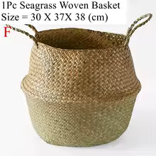 Seaweed Wicker Basket