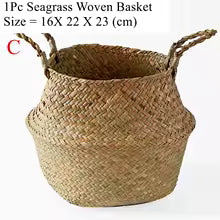 Seaweed Wicker Basket