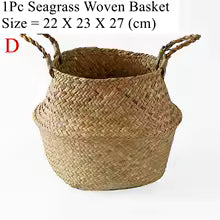 Seaweed Wicker Basket