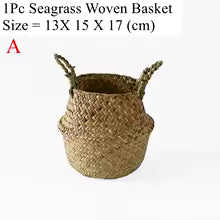 Seaweed Wicker Basket