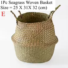 Seaweed Wicker Basket