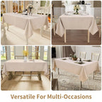 Textured Rectangle Linen Table Cloth