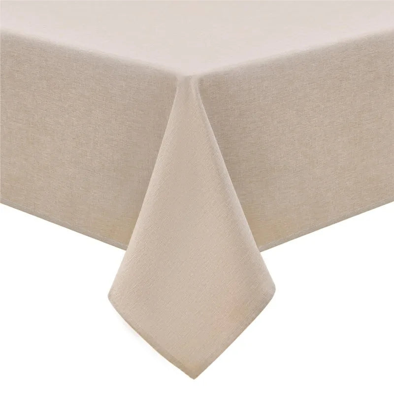 Textured Rectangle Linen Table Cloth
