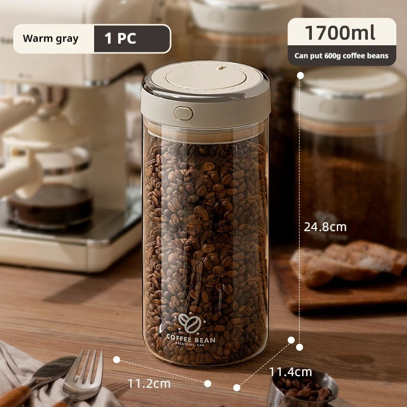 Vacuum Beverage Food Jar with Date Tracker