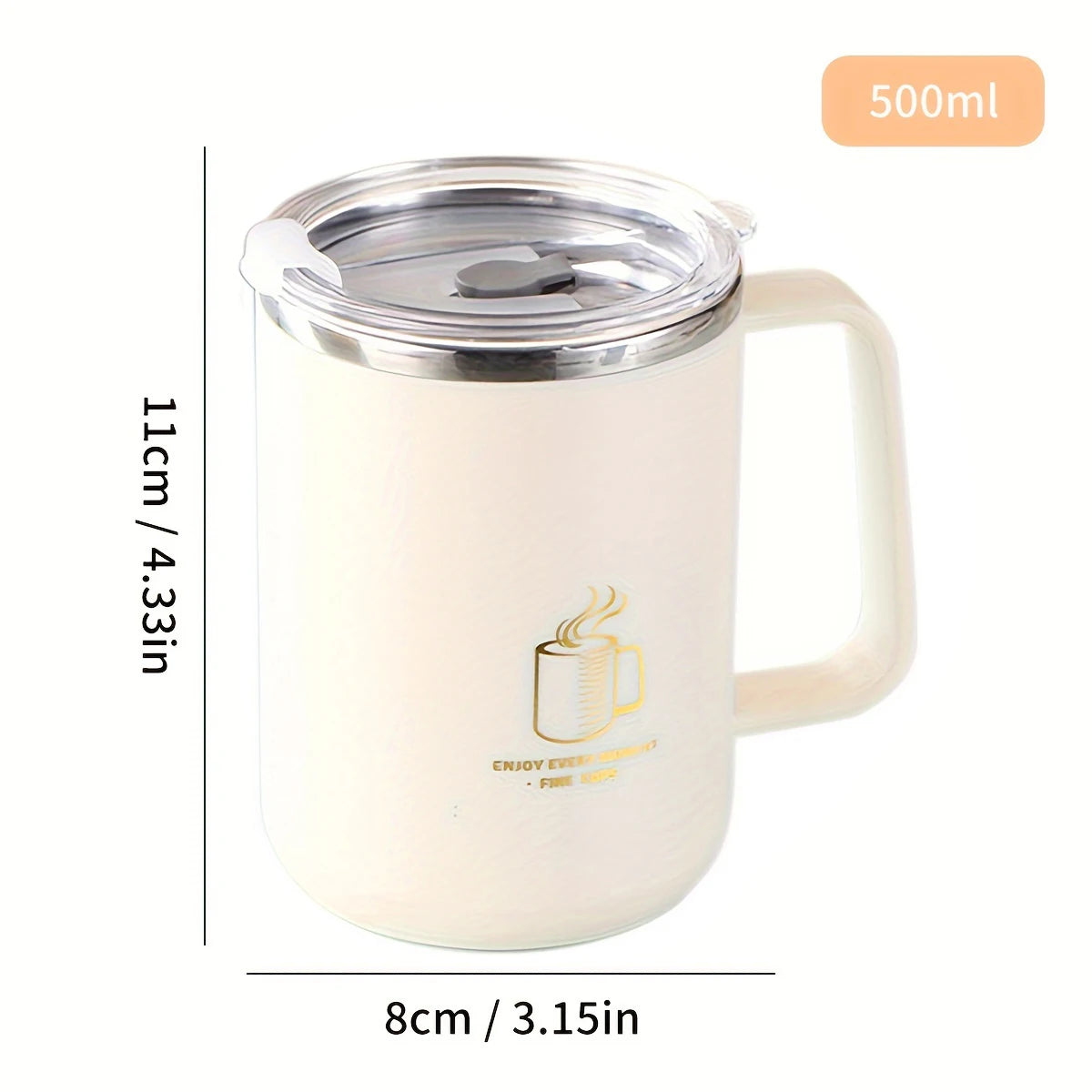 Double Wall Insulated Stainless Steel Coffee Mug
