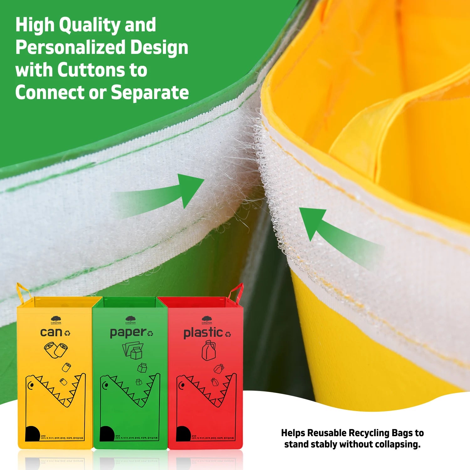 Foldable Bottle Recycling Storage Bag