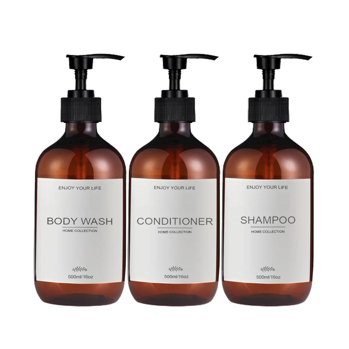 Shampoo and Conditioner Bottles Dispenser 3 Pack