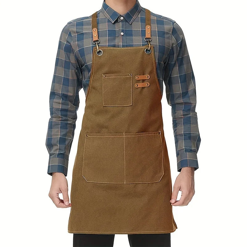 Canvas Apron With Pockets