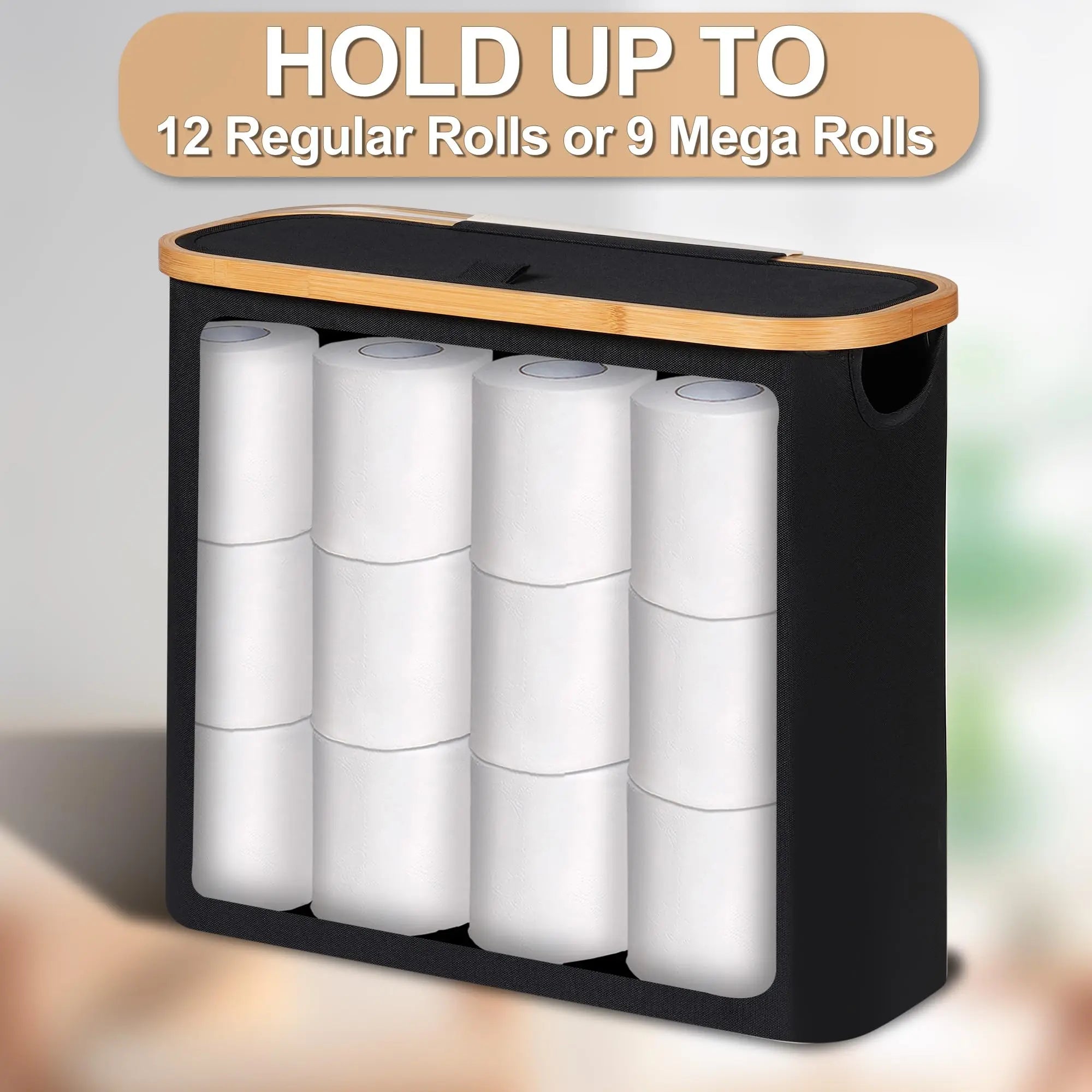 BambooToilet Paper Storage Basket