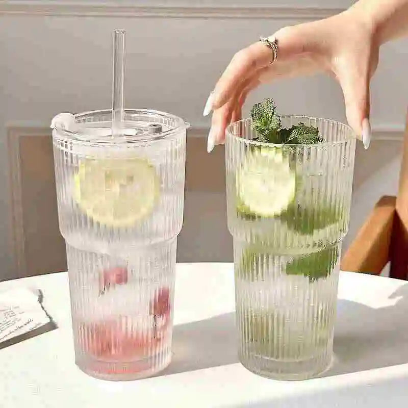 Transparent Glasses For Juice Iced Coffee