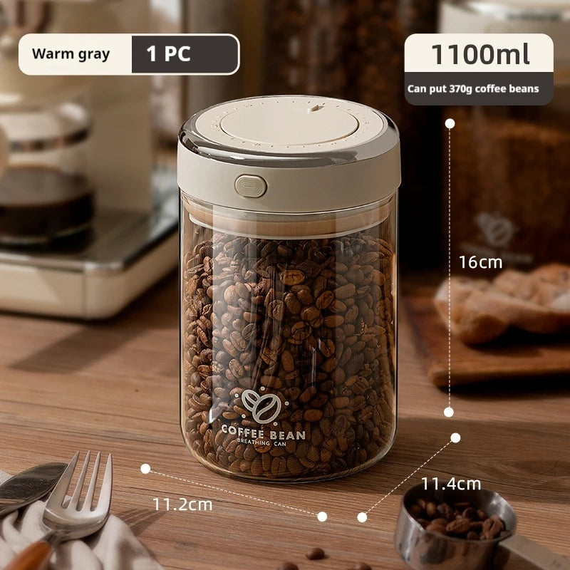 Vacuum Beverage Food Jar with Date Tracker
