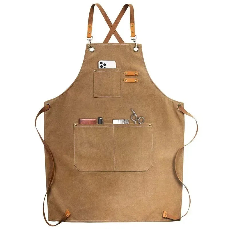 Canvas Apron With Pockets